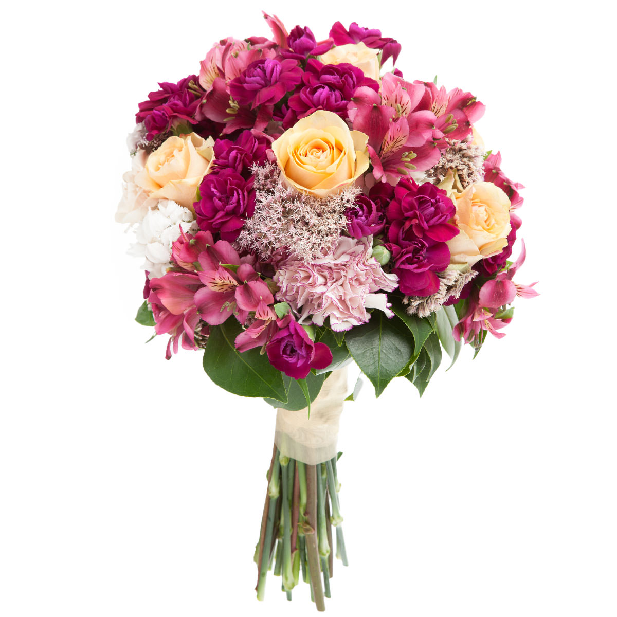 Свадебные букеты невесты из альстромерии